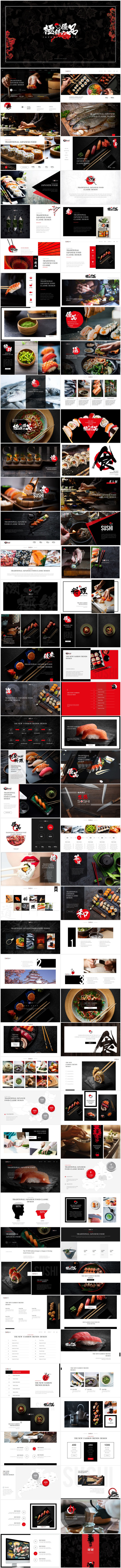 日本料理keynote模板